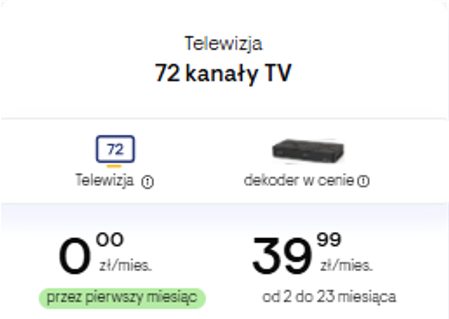 TV 72 kanały